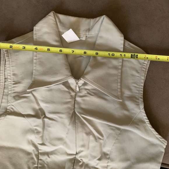 Zip Front Khaki Dress - Picture 6 of 8